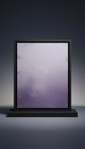 Lavender Dusk oil painting with pale fog gradients