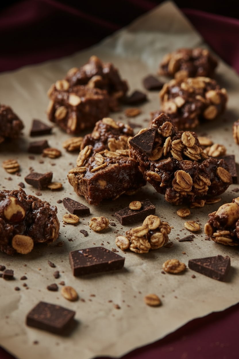 Chocolate Hazelnut Praline - Portrait Dimensions