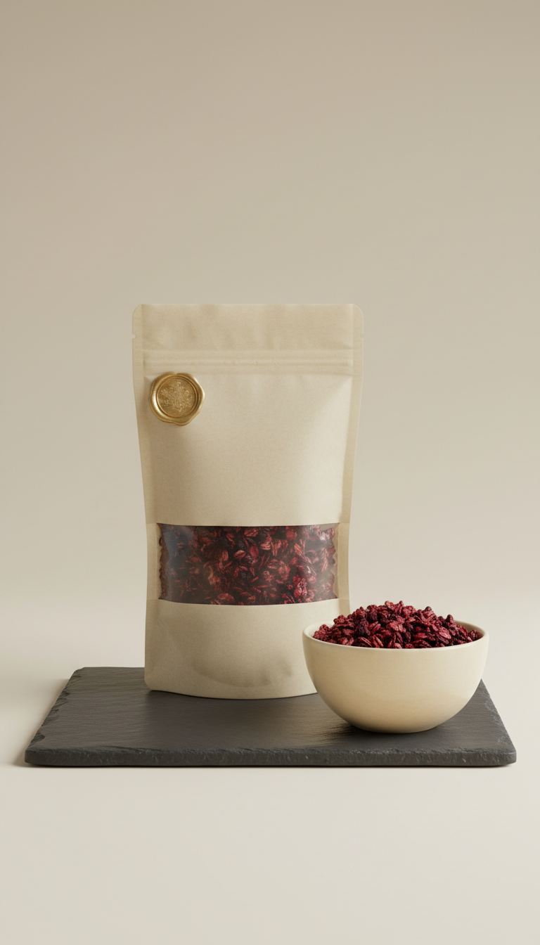 Deep Garnet Granola in Parchment